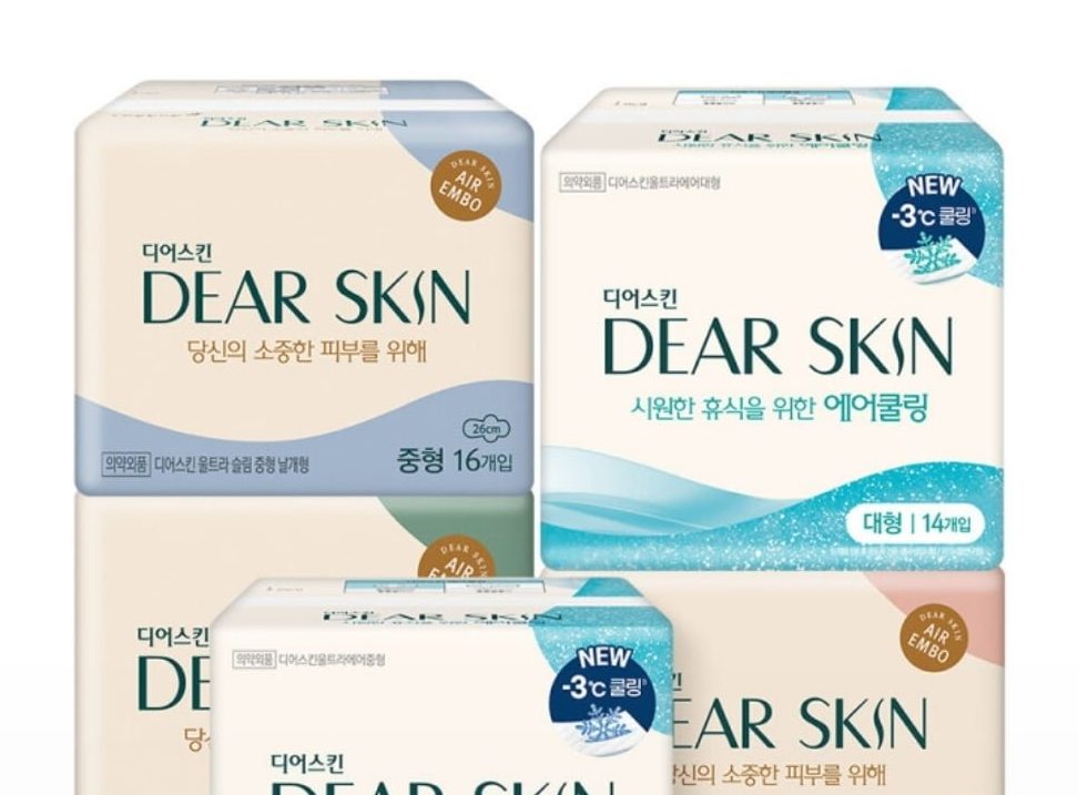 디어스킨 생리대 중형 16p x 4팩