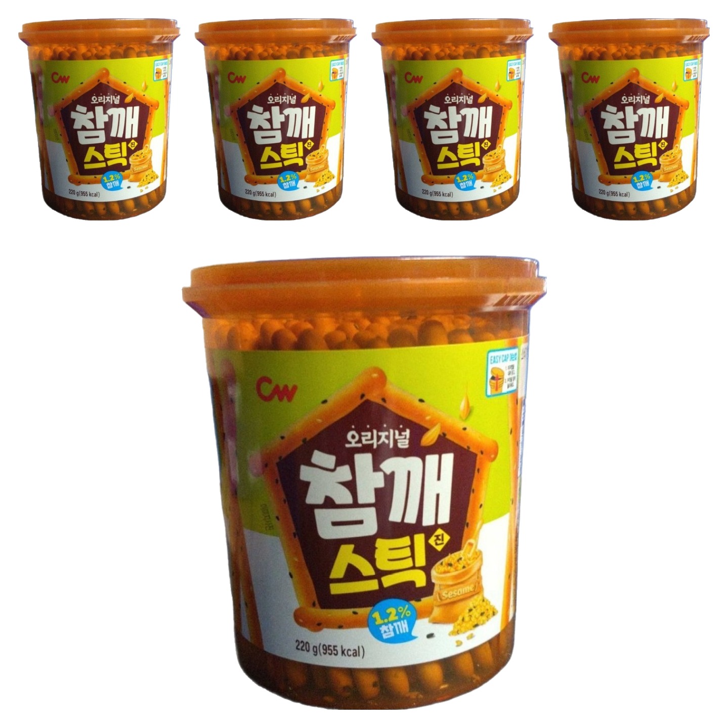 청우식품 참깨스틱 진 5개
