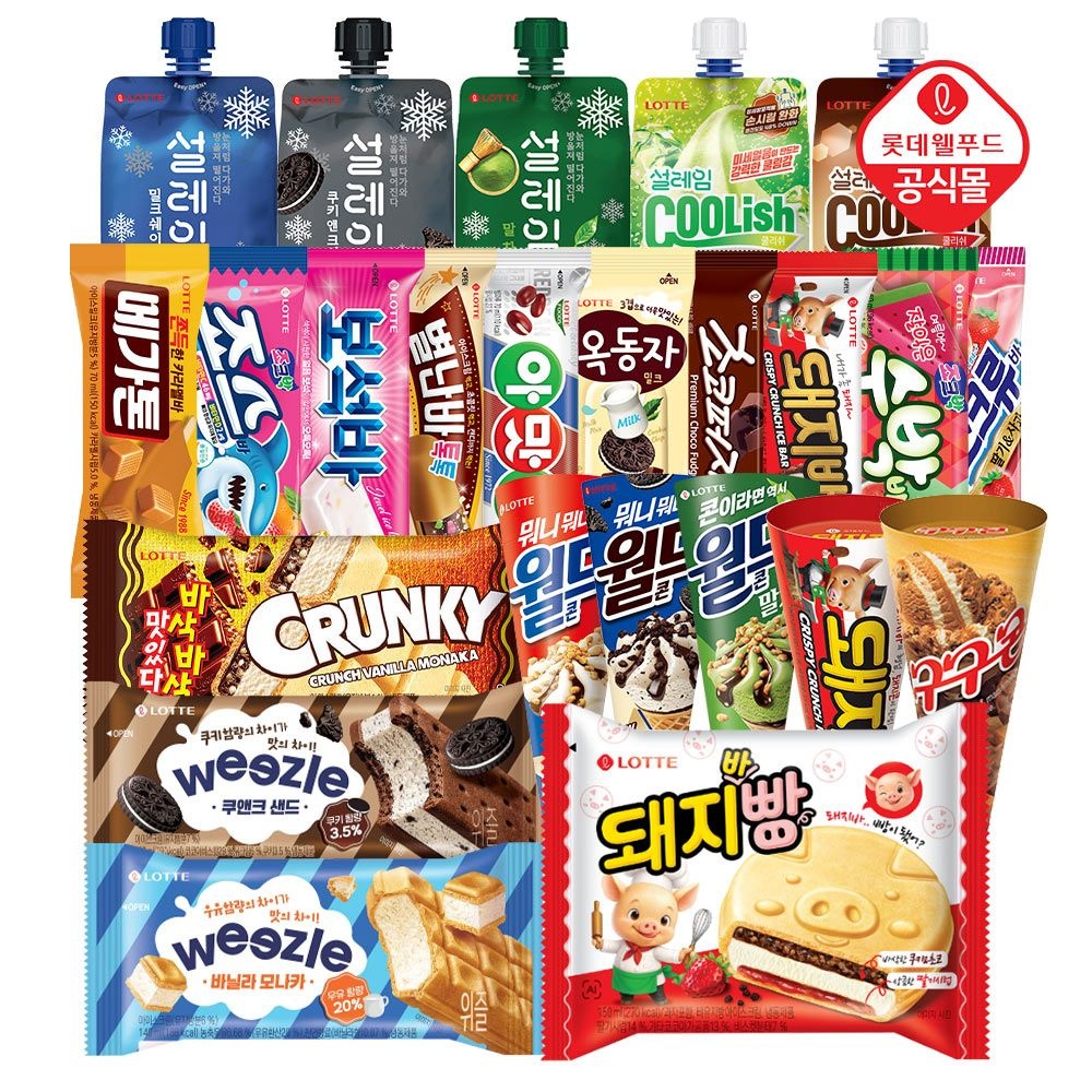 롯데 설레임/모나카/콘 아이스크림 24개