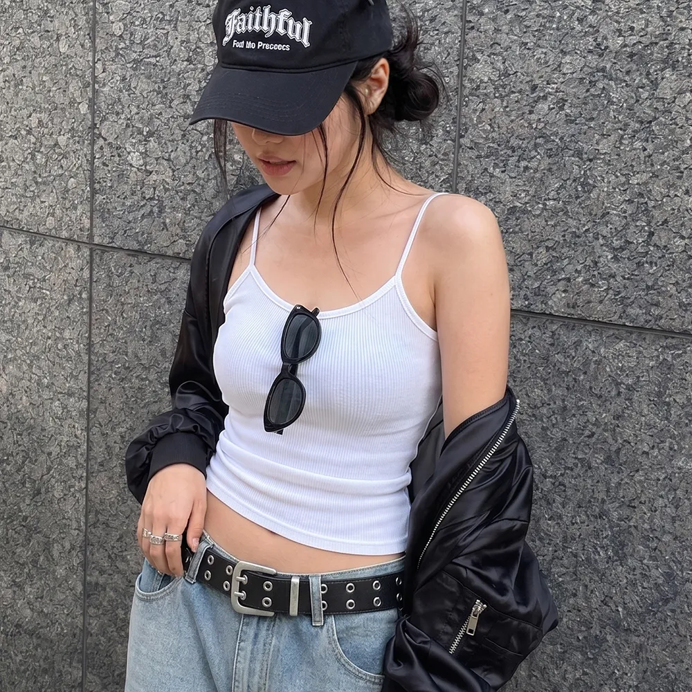 남녀공용 볼드 더블 빈티지 아일렛 레더 벨트