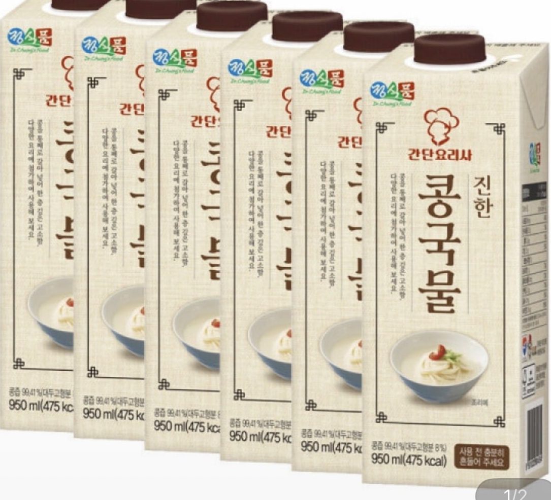 정식품 진한 콩국물 950ml 6팩