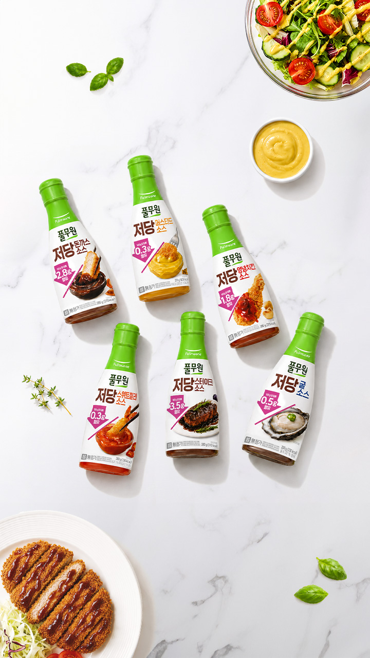 풀무원 저당 소스 285g (돈까스/스테이크/머스타드 등