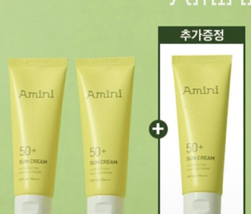 아미니 수분 선크림 SPF50+ 50ml 3개