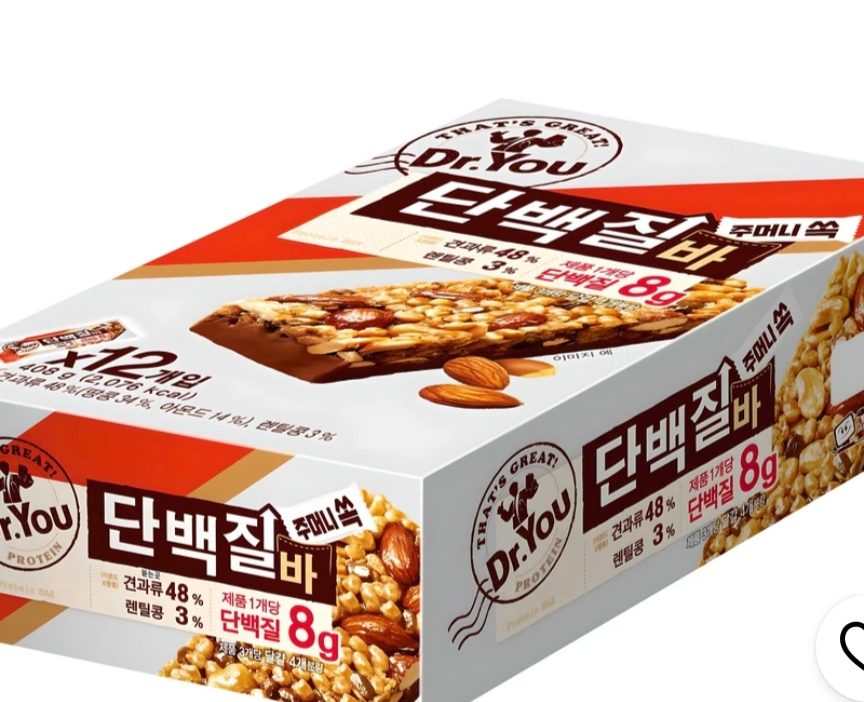 닥터유 주머니쏙 단백질바 12개