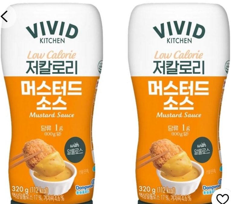 비비드키친 저칼로리 머스터드소스 320g