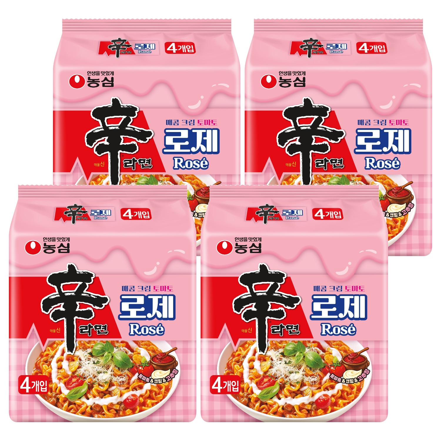 신라면 로제 134g, 16개