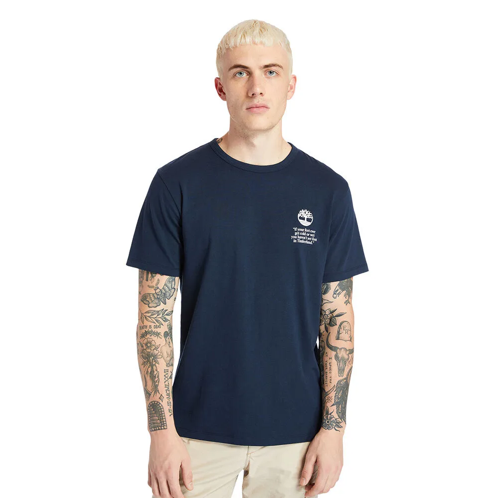 팀버랜드 클래식 로고 반팔 티셔츠