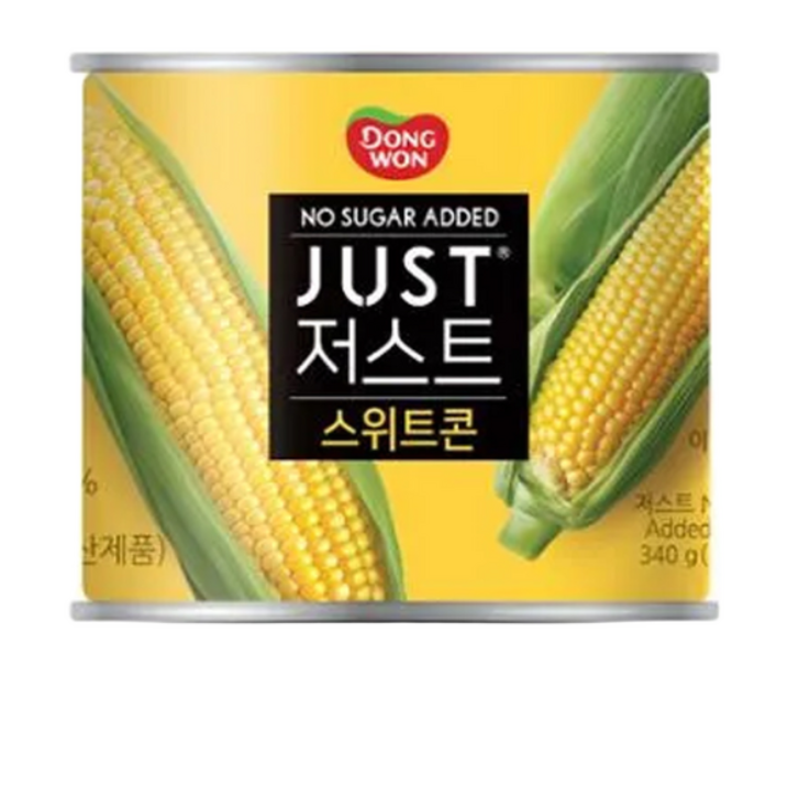 동원 저스트 노슈가 스위트콘 340g 4캔