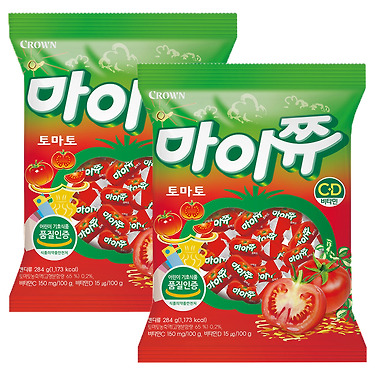 크라운 마이쮸 토마토 284g 2개