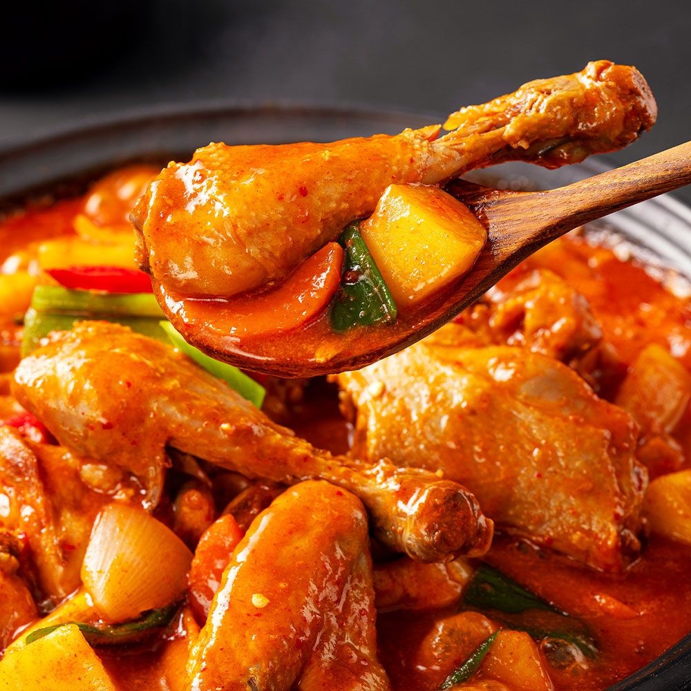 간편 매콤 국내산 닭볶음 1kg+1kg