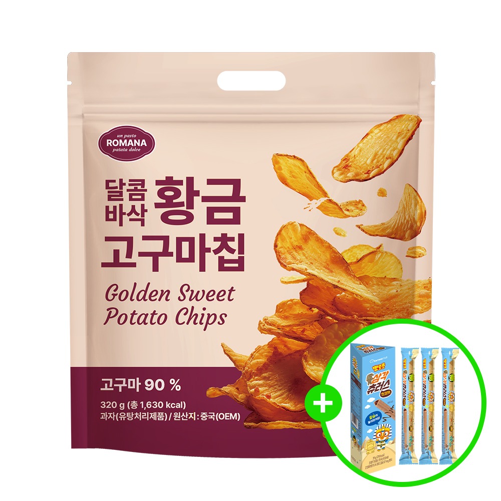로마나 황금 고구마칩 320g 6개 + 삼각츄러스 3개
