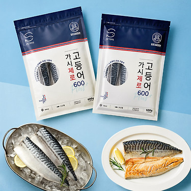 가시제로 고등어 플러스 600g 2팩