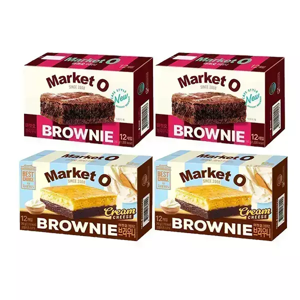 마켓오 리얼브라우니 2개+크림치즈브라우니 2개