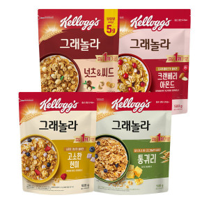 켈로그 그래놀라 시리얼 500g 3팩