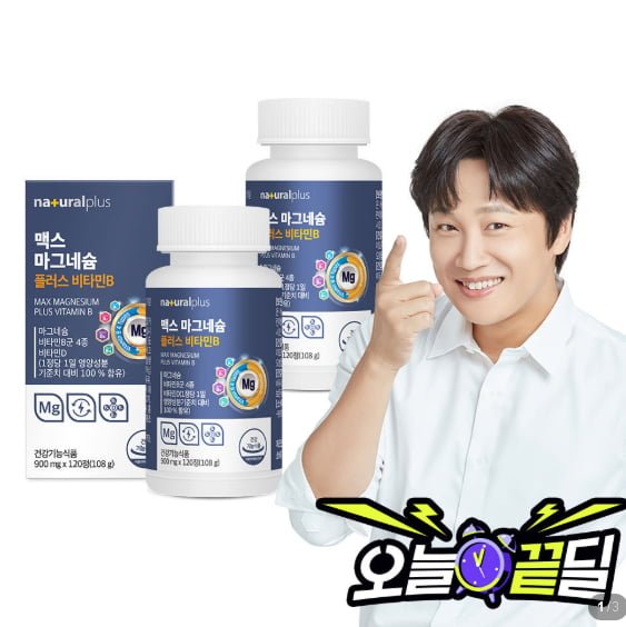 내츄럴플러스 맥스 마그네슘 플러스 비타민B 120정