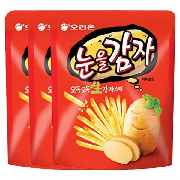 오리온 눈을감자 스낵 56g 3개