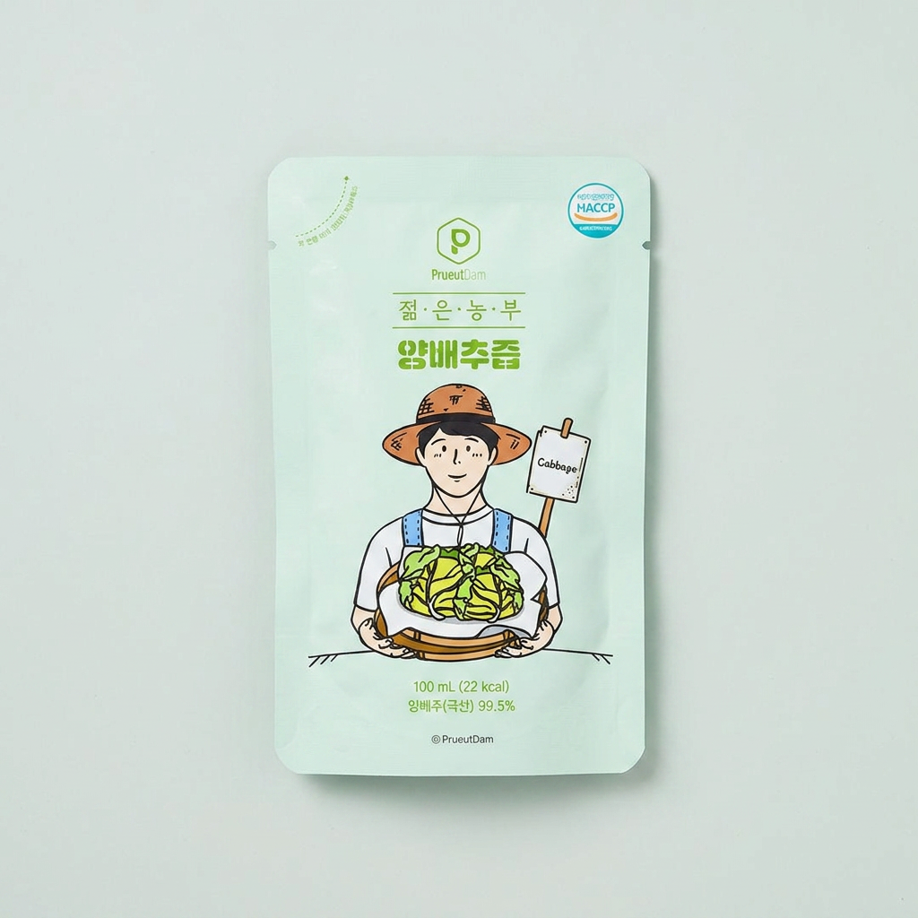 푸릇담 젊은농부 양배추즙, 100ml, 30팩 82%할인