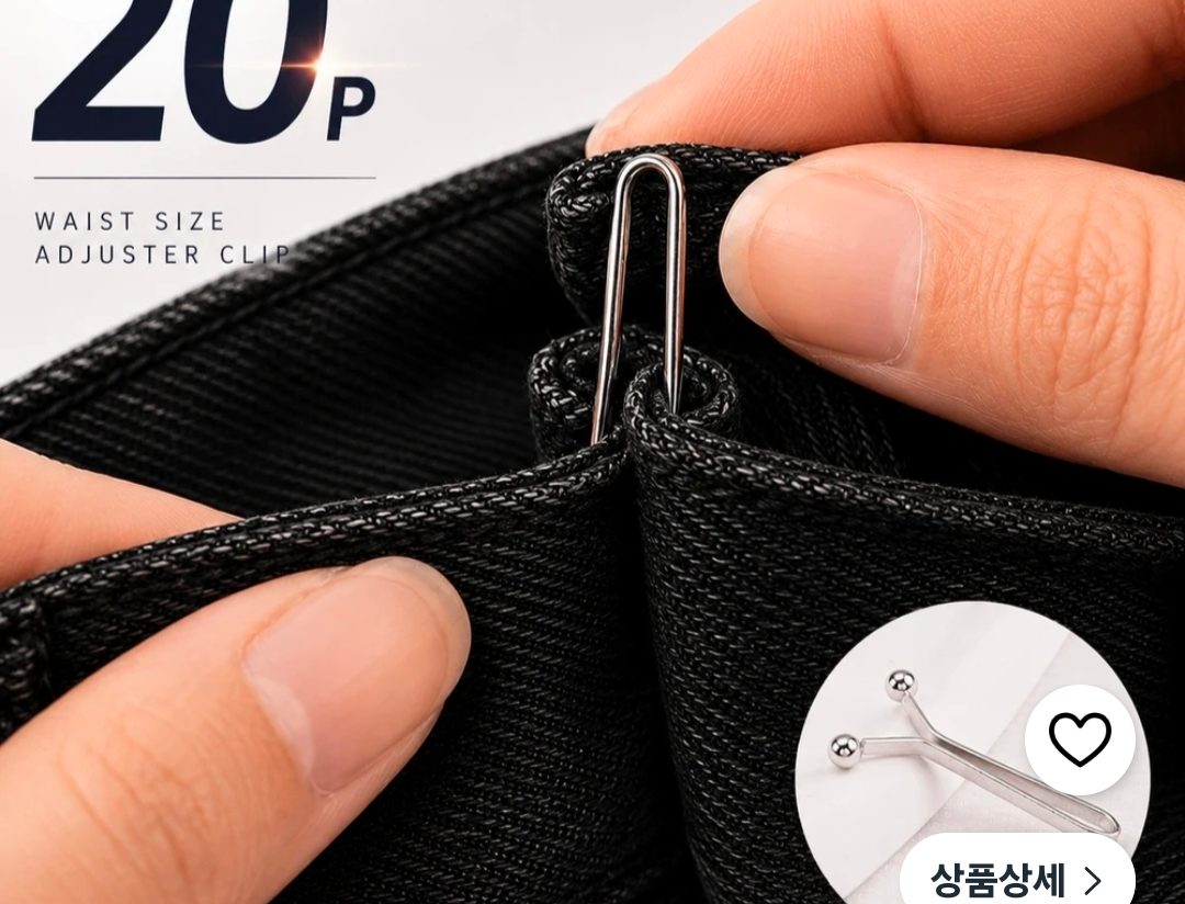 허리조절 클립 20개