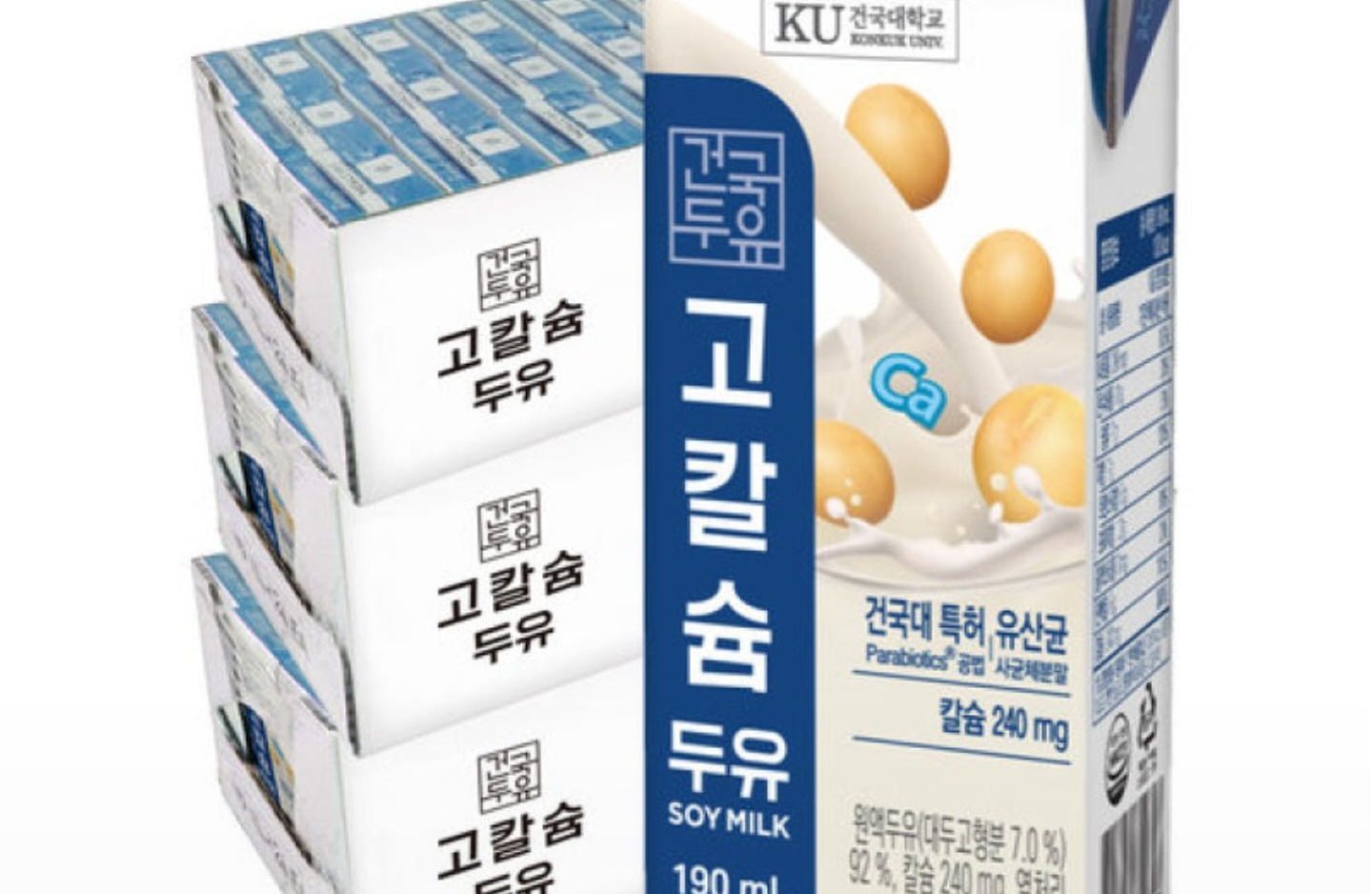 건국 고칼슘 두유 190ml 72팩