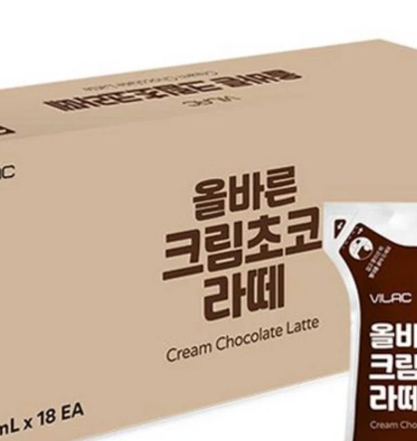 비락 유아용 올바른 크림초코 라떼, 110ml, 초코맛, 18개 가격오름