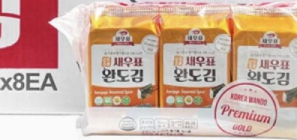 완도 프리미엄 도시락김 4g 72봉