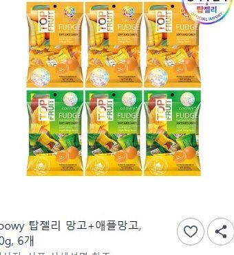 과일젤리 망고&애플망고 80g 6개