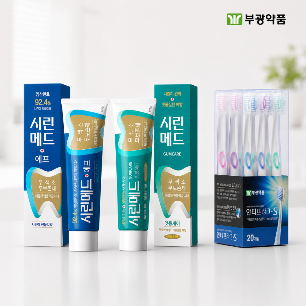 부광약품 시린메드 에프 잇몸치약 125g 6개