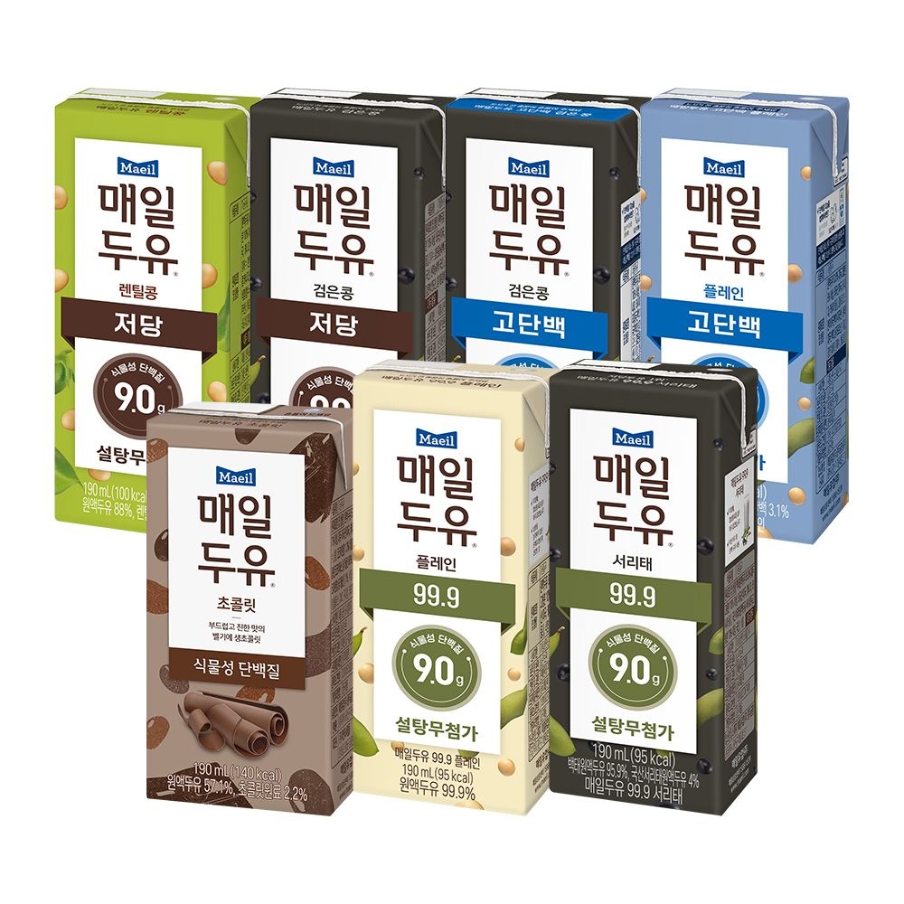 매일두유 7종 48팩 골라담기