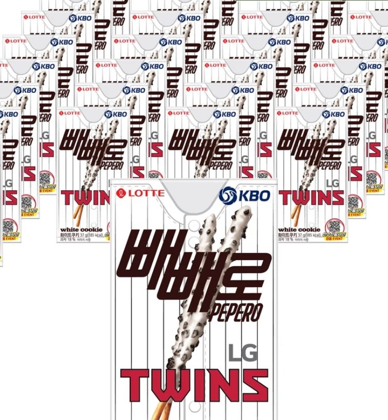 빼빼로 KBO 구단 믹스 화이트쿠키