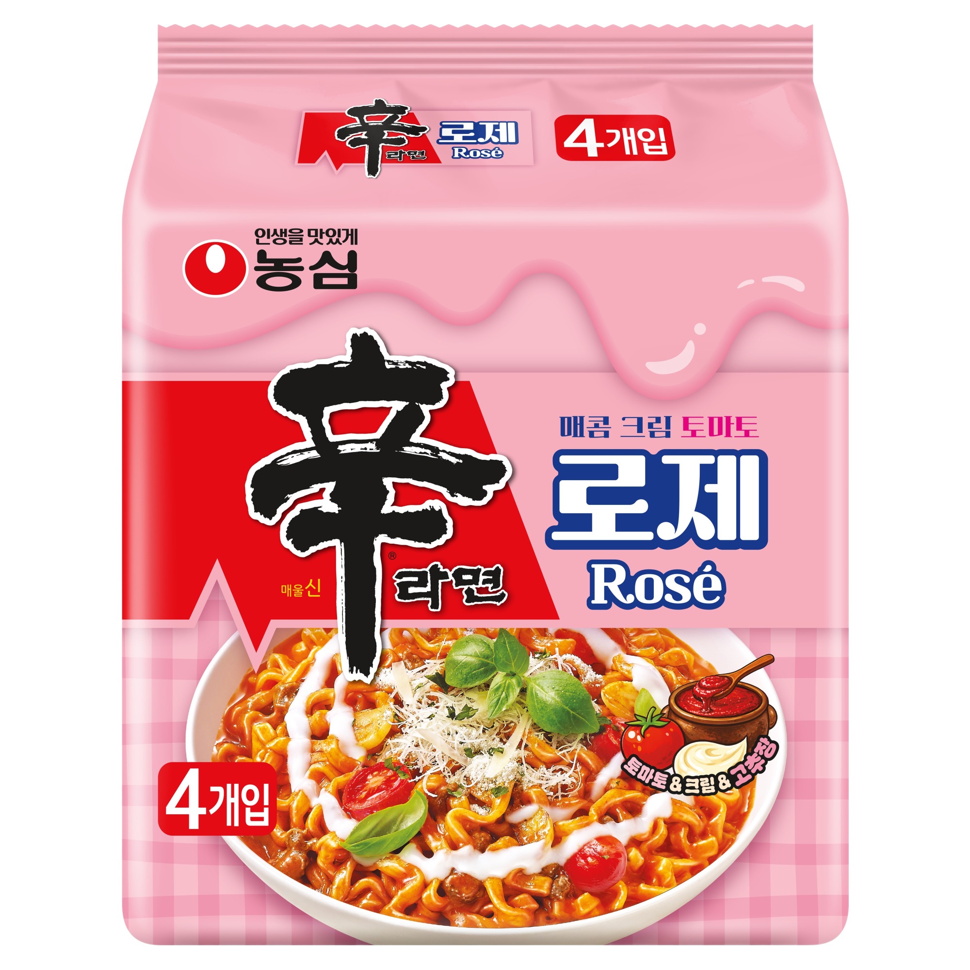 신라면 로제 134g 4개