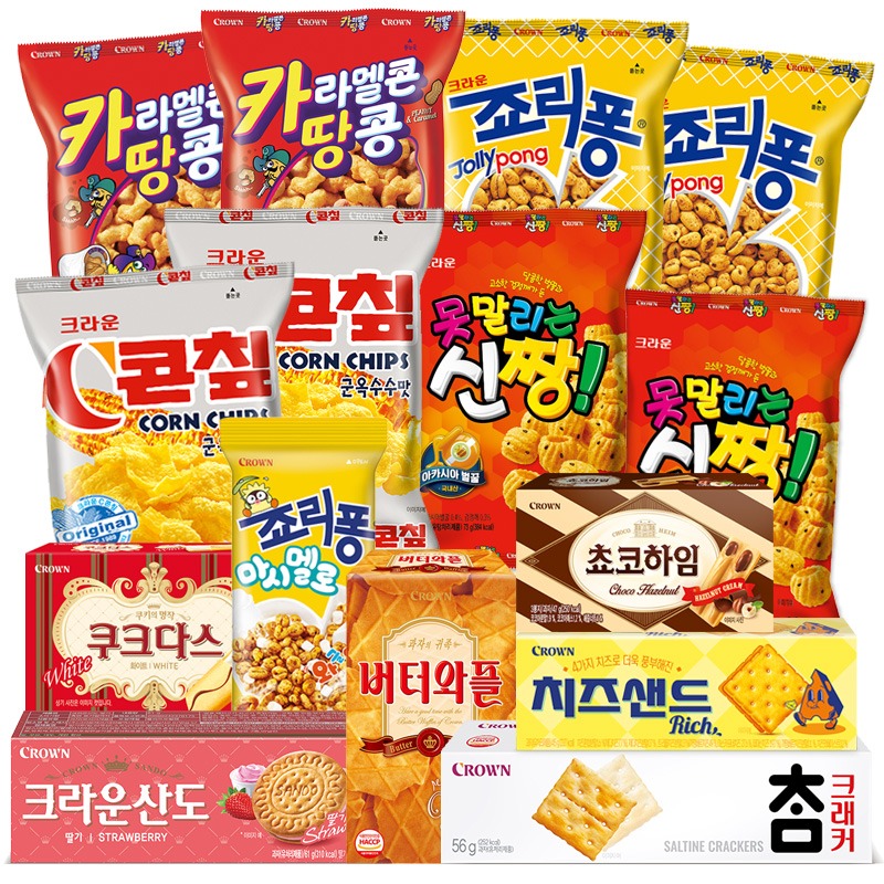 크라운제과 과자/스낵 15종