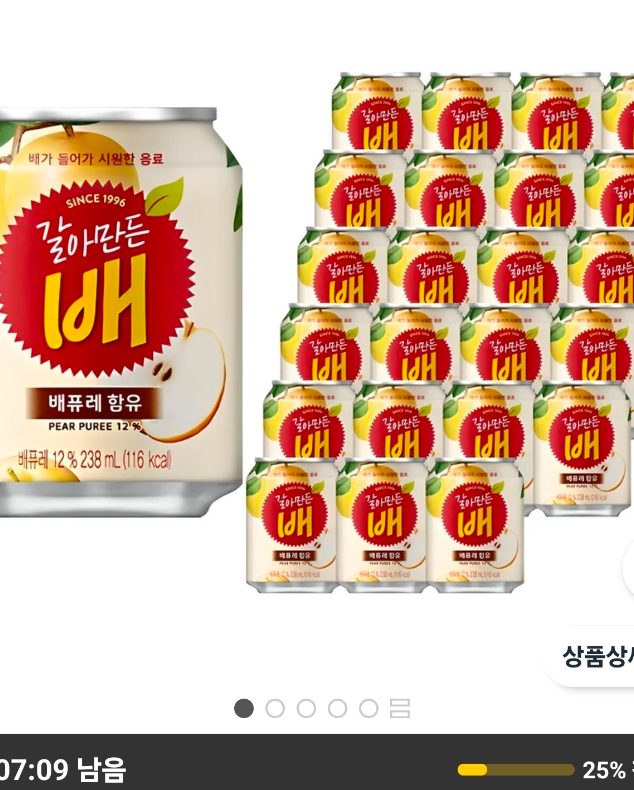 갈아만든배 238ml 24캔