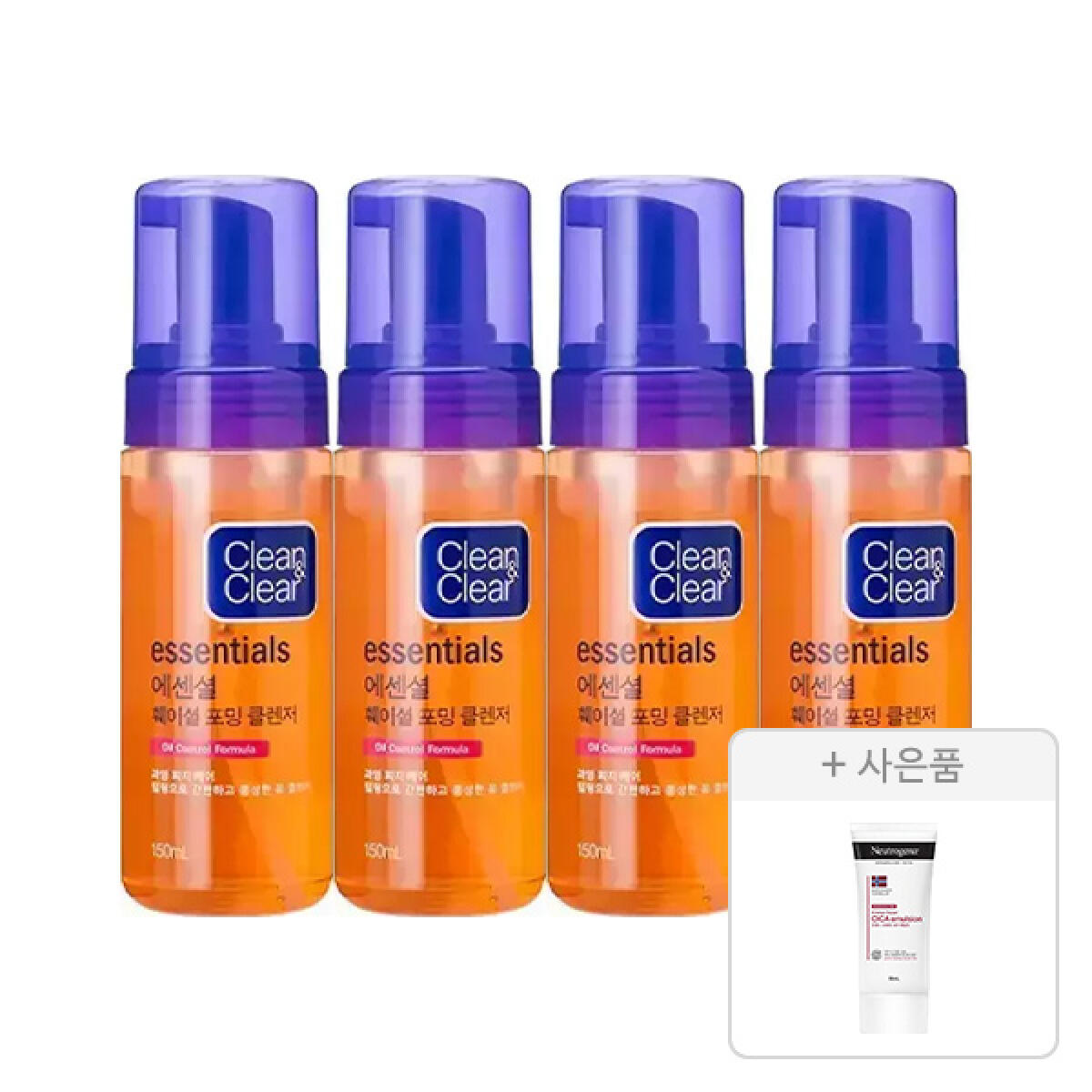 클린앤클리어 포밍 클렌저 150ml 4개