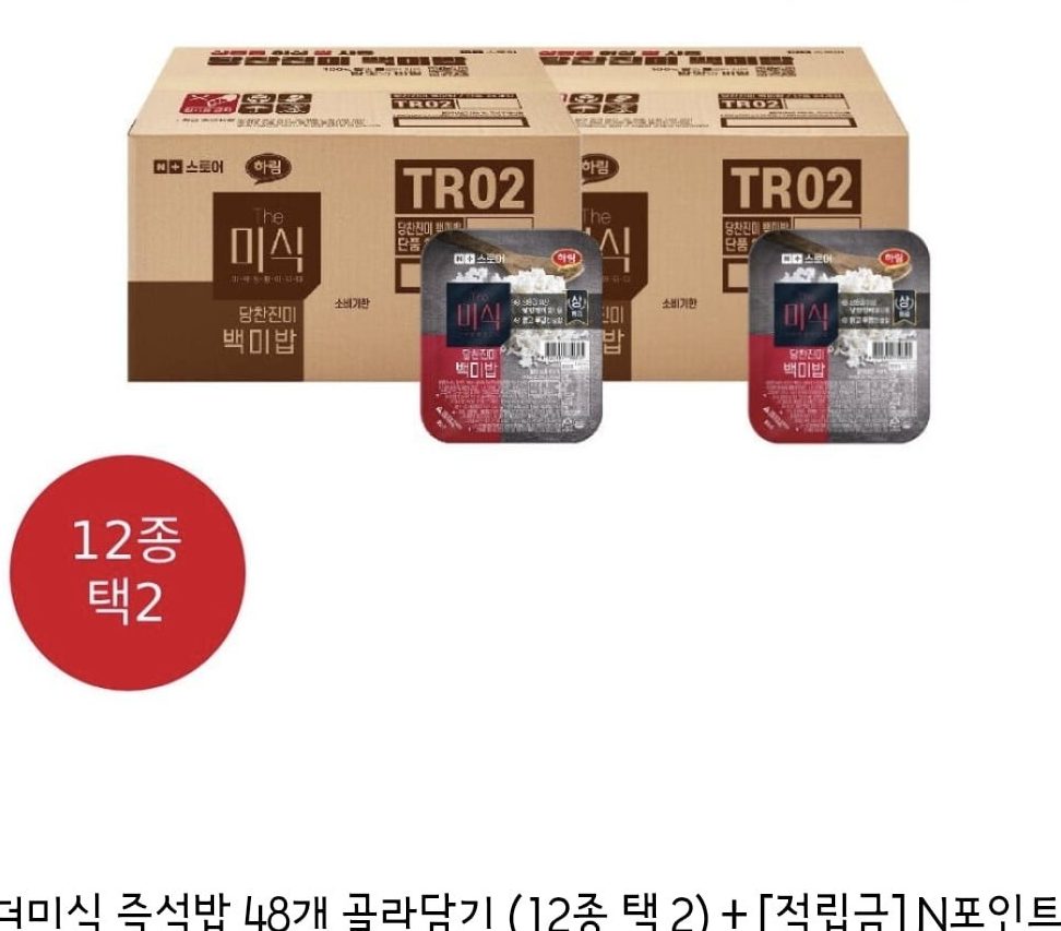 더미식 즉석밥 48개