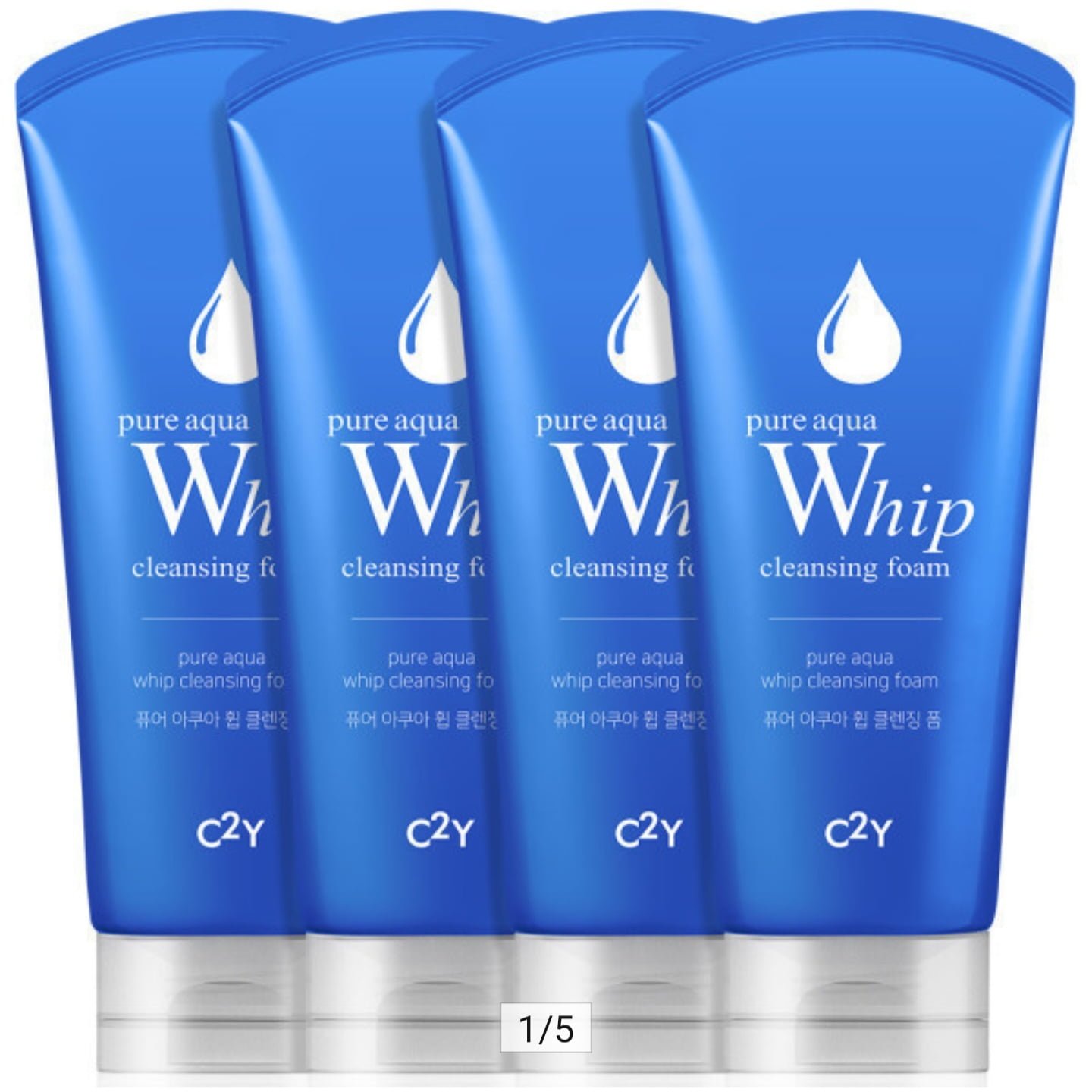 아쿠아 휩 폼클렌징 120ml 4개