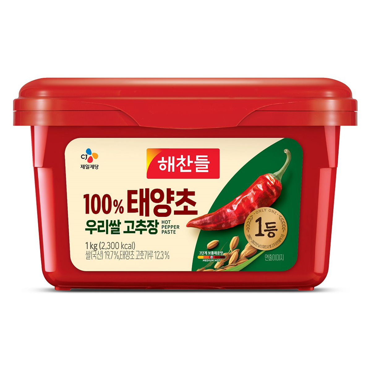 해찬들 100% 국산 고추장, 1kg