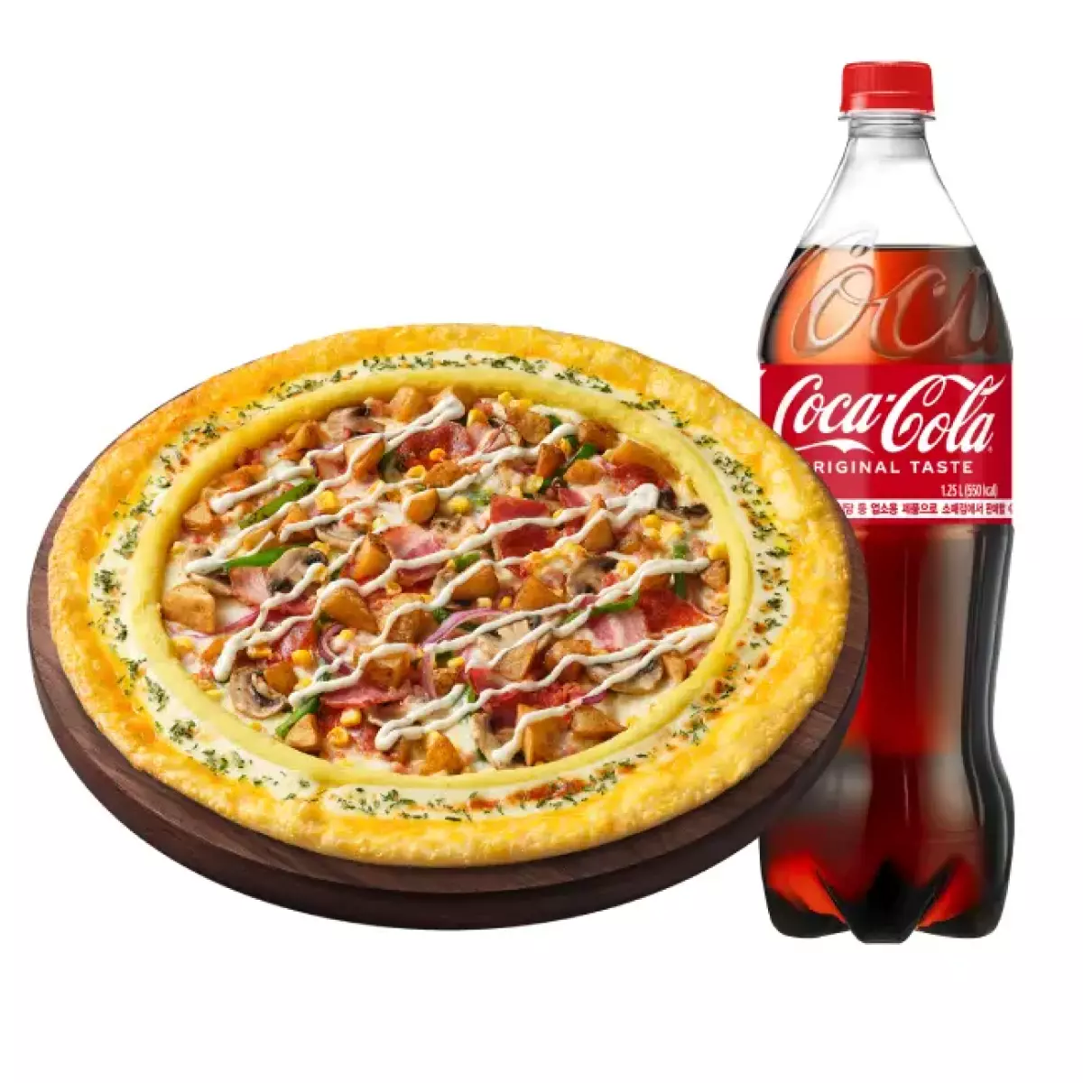 피자헛 베이컨포테이토 리치골드 L+콜라 1.25L