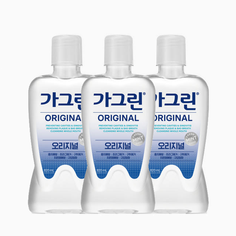 동아제약 가그린 오리지널 820ml 3개
