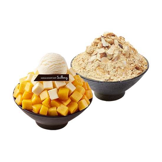 설빙 애플망고치즈설빙 + 인절미설빙