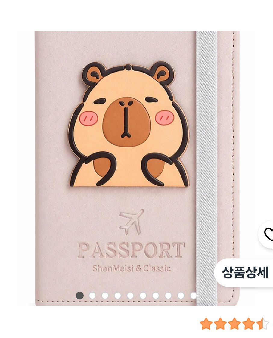 카피바라 여권케이스