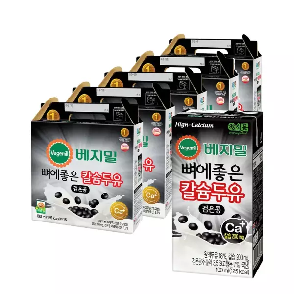 정식품 검은콩 두유 190ml 80팩