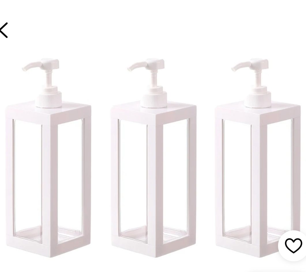 사각 욕실 디스펜서 1000ml 3개