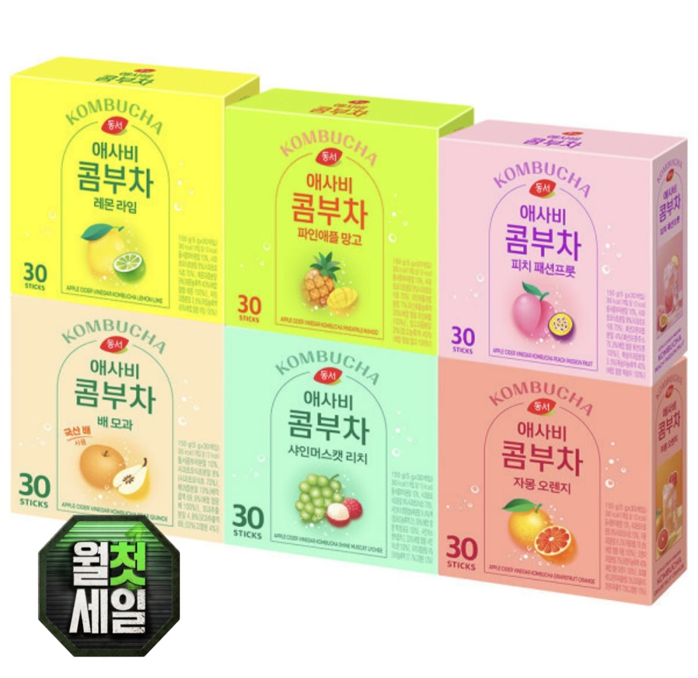 동서 애사비 콤부차 30T 2개