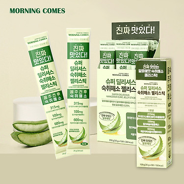 모닝컴스 숙취해소제 알로에젤리