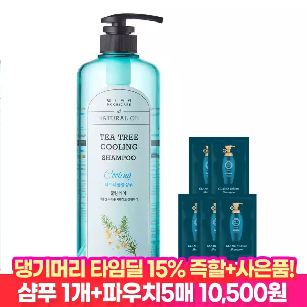 티트리 쿨링 샴푸 1000ml+샴푸 5매
