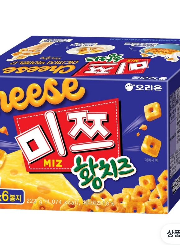 오리온 미쯔 황치즈 6p