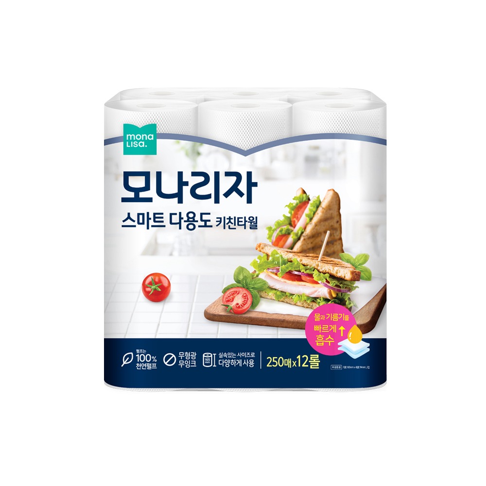 모나리자 다용도 키친타올 250매x12롤