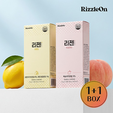 리젠 복숭아맛/레몬맛 10gx10포 2박스 택1