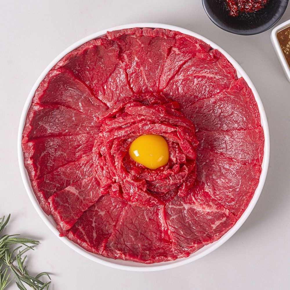 저지방 한우 육회·육사시미 세트 400g