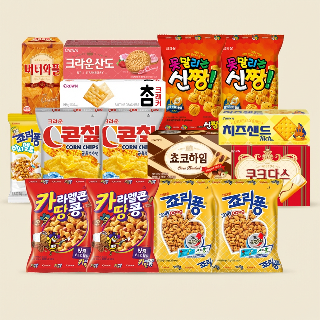 크라운제과 해피박스 15종 세트 무배